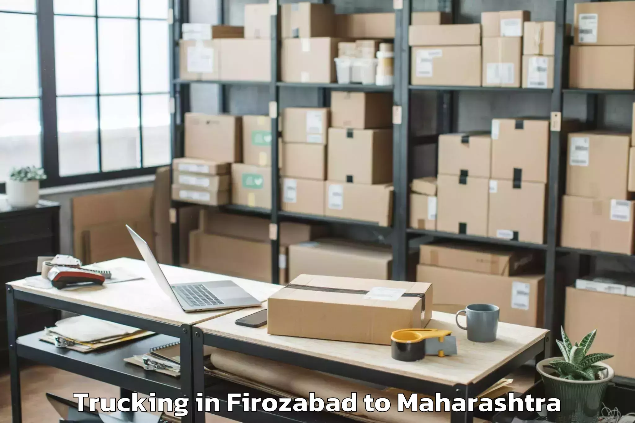 Book Firozabad to Patoda Trucking Online